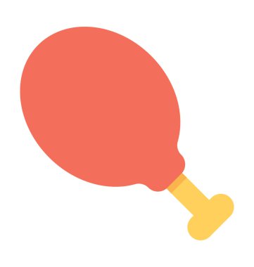 Bacak parça düz vektör simgesi