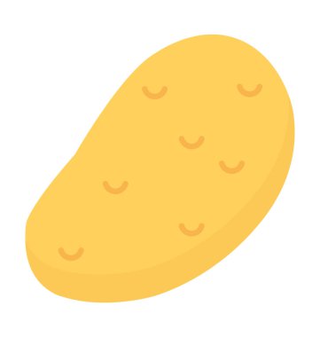 Patates düz vektör simgesi