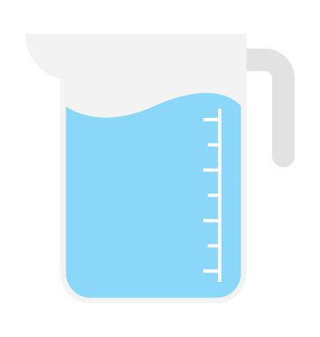 Sürahi düz vektör simgesi