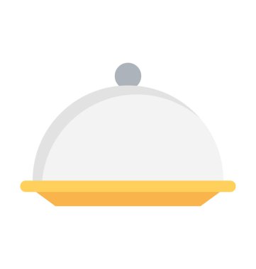 Tabağı düz vektör simgesi