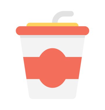 Suyu Kupası düz vektör simgesi