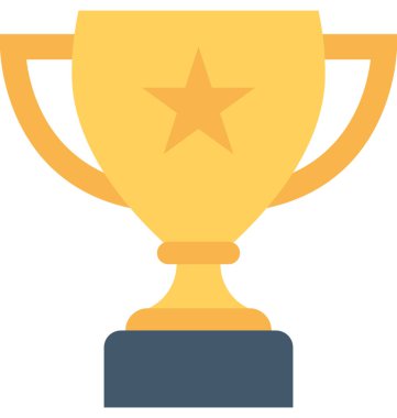 Trophy Düz Vektör Simgesi