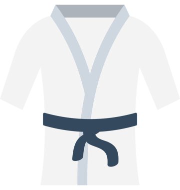 Judo uygun düz vektör simgesi