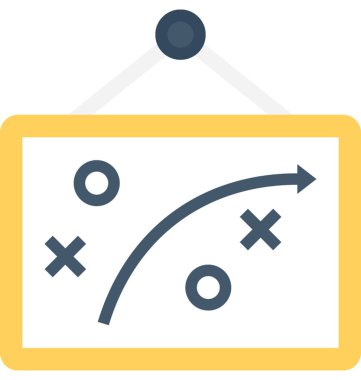 Taktik düz vektör simgesi