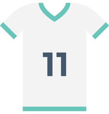 Spor gömlek düz vektör simgesi