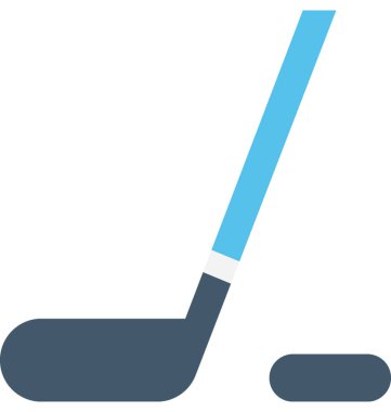 Buz hokeyi düz vektör simgesi