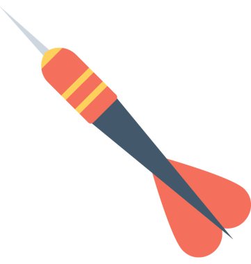 Düz dart simge vektör