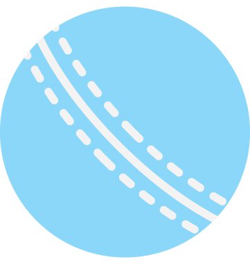 Beyzbol düz vektör simgesi