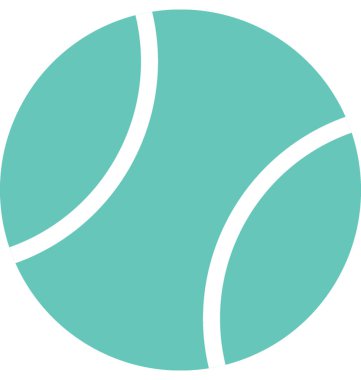 Top düz vektör simgesi