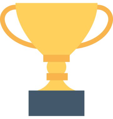 Trophy Düz Vektör Simgesi