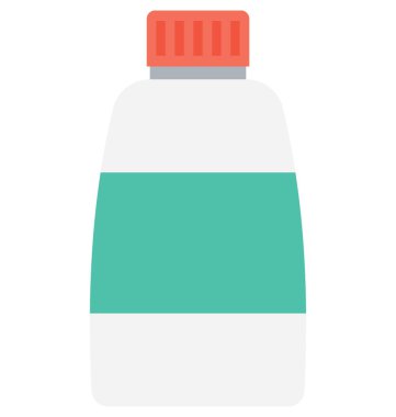 Su Şişesi düz vektör simgesi