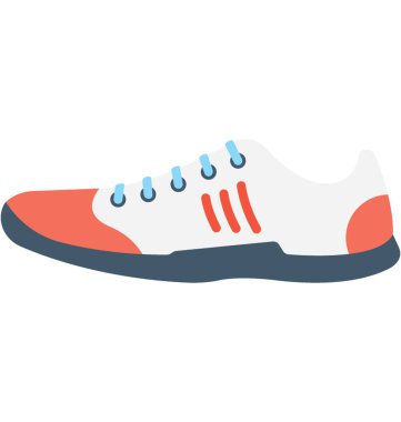 Spor ayakkabı düz vektör simgesi