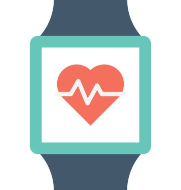 smartwatch düz vektör simgesi