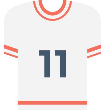 Spor gömlek düz vektör simgesi