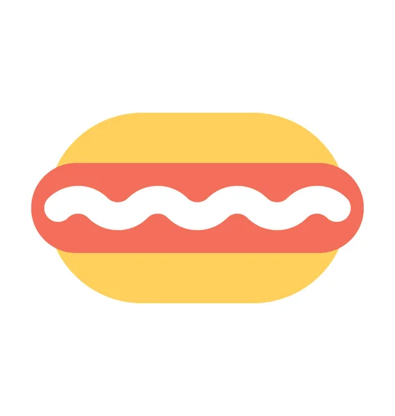 Burger Flat Vector Icon — Stock Vector