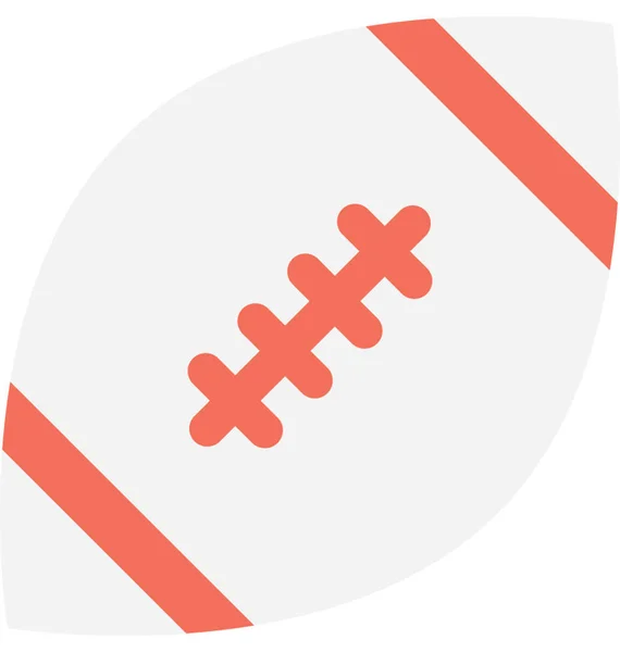 Rugby Platte Vector Icon — Stockvector