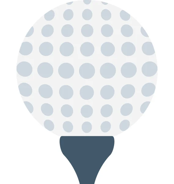 Golfball Flache Vektorsymbole — Stockvektor