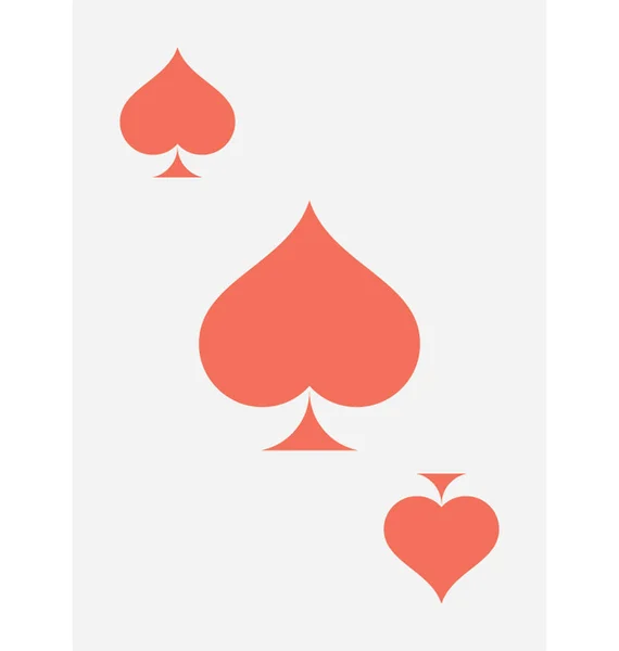 Spade Card Tasainen Vektori Kuvake — vektorikuva