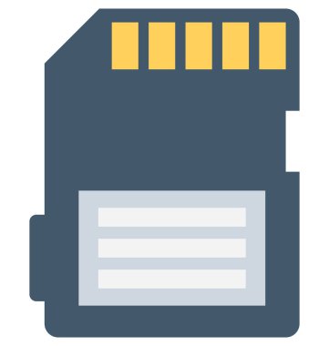 Sim düz vektör simgesi