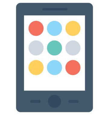 telefon düz vektör simgesi