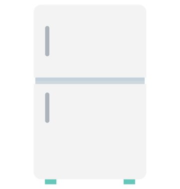 Buzdolabı düz vektör simgesi