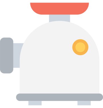 Doğrayıcılardan makine düz vektör simgesi