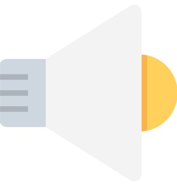 megafon düz vektör simgesi