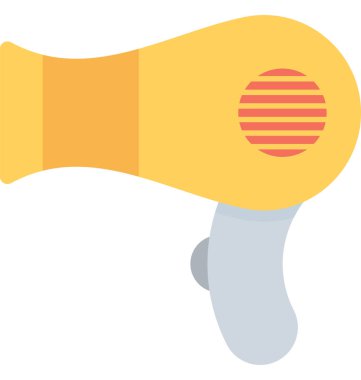 Saç kurutma makinesi düz vektör simgesi