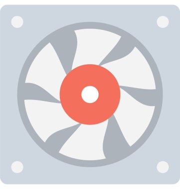 Bilgisayar Hayranı Düz Vektör Simgesi