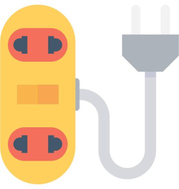 Uzantısı kurşun düz vektör simgesi