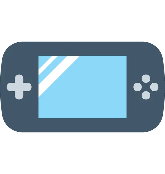 Game Pad Flat Vector Icon — Stock Vector