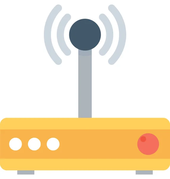 Wifi Router Flat Vector Icon — Stock Vector