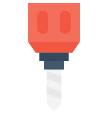 Misket makine düz vektör simgesi