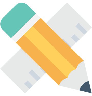 İleti örneği düz vektör simgesi