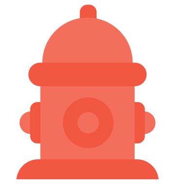 hidrant düz vektör simgesi