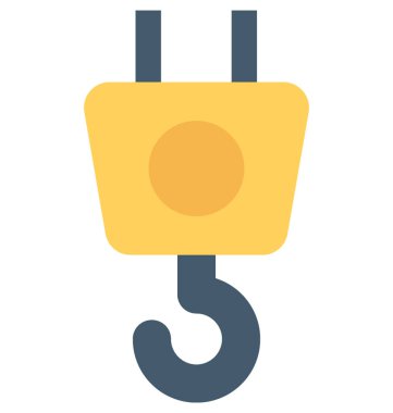 Kanca düz vektör simge kaldırma