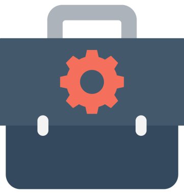 Portföy çanta düz vektör simgesi