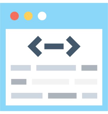 Düz vektör simgesi kodlanıyor