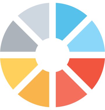 Renk örnekleri düz vektör simgesi