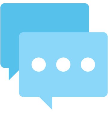 Düz vektör simge sohbet