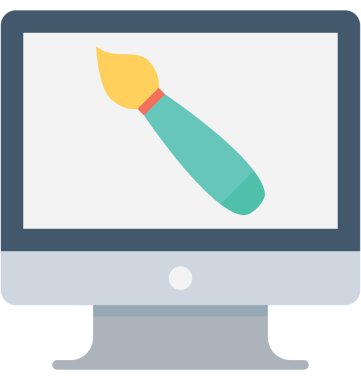 Web Tasarım düz vektör simgesi