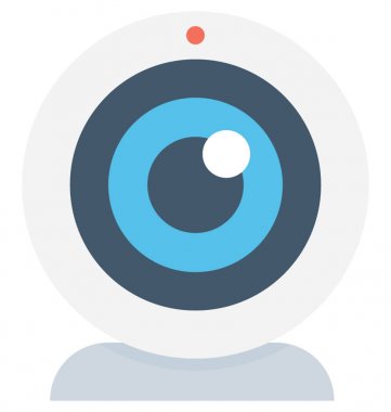 Webcam Düz Vektör Simgesi