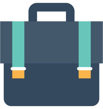 evrak çantası düz vektör simgesi