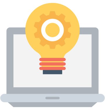 Geliştirme düz vektör simgesi