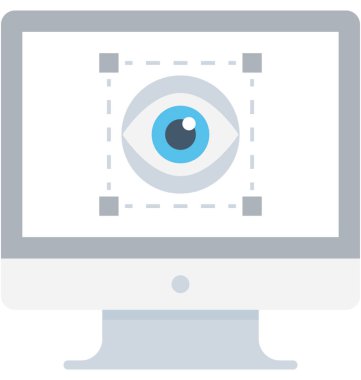 Düz vektör simgesini izle