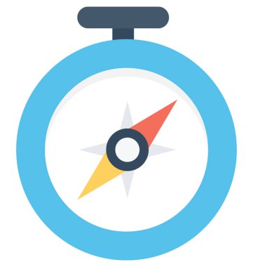 Stopwatch Düz Vektör Simgesi