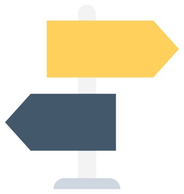 işaret direği düz vektör simgesi