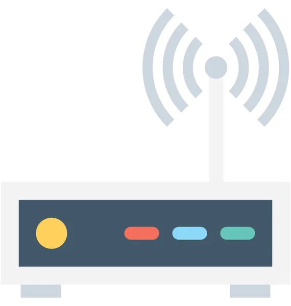Wifi Router Επίπεδη Εικονίδιο Διάνυσμα — Διανυσματικό Αρχείο