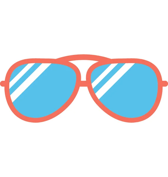 Lunettes Vue Flat Vector Icon — Image vectorielle