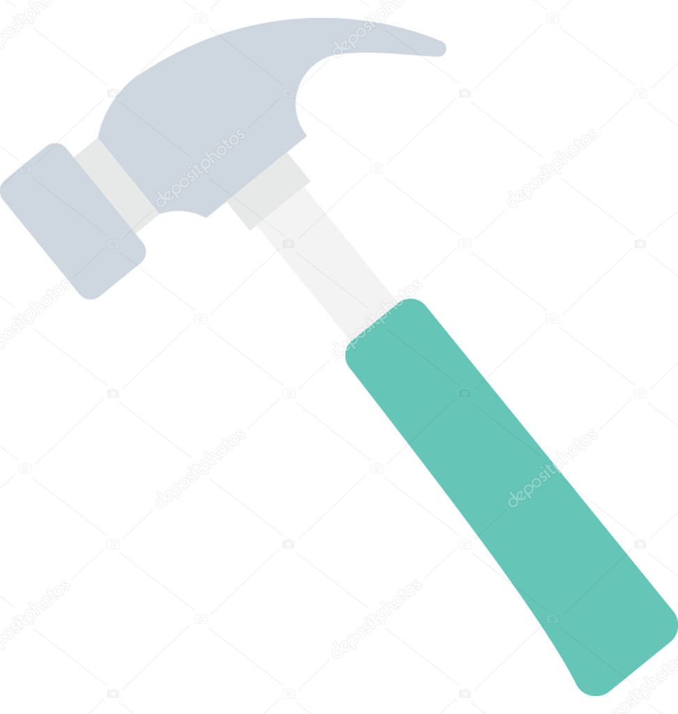 Hammer Flat vector Icon